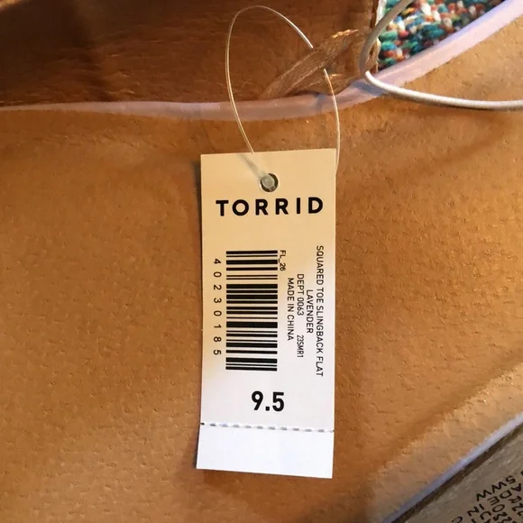 Torrid Squared Toe Slingback Flat (WW) - Picture 5 of 11